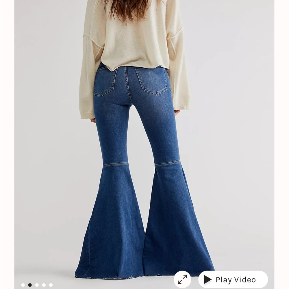 Free People Blue Jean wide Flare 👖